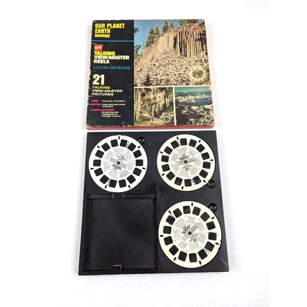 Talking View-Master Our Planet Earth Geology 3 Reel Set‎ AVB675 Kids Educational